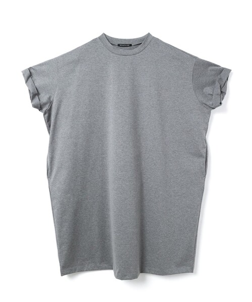 mizuiroind（ミズイロインド）の「mizuiro ind ロールアップスリーブワンピース（ワンピース・レディース・ネイビー/ブラック/グレー/ネイビー系1/ベージュ・FREE）」の18枚目の写真