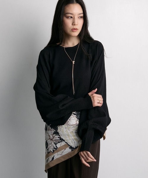 Bicolor bolero cardigan × american sleeve tank top 2-piece