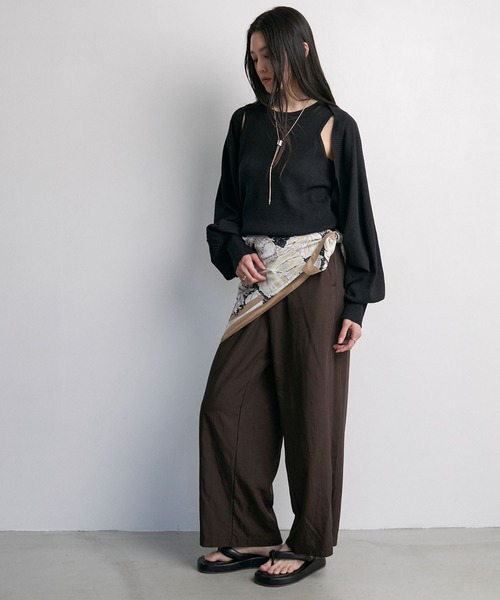 パステルカラーシアーボレロ レディース Heather（ヘザー）の「シアーボレロカーディガン（7分袖
