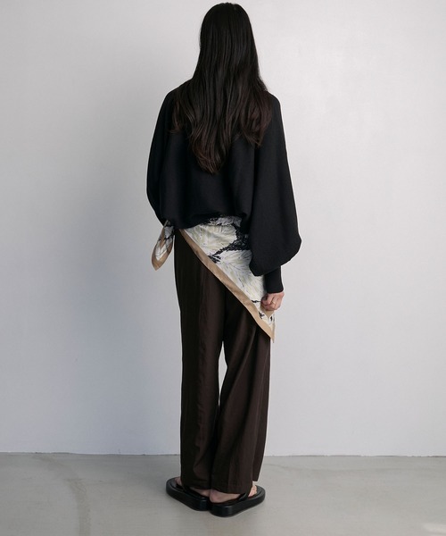 your/0w(ユアロウ)の「Bicolor bolero cardigan × american sleeve tank top 2-piece set ensemble / 配色 ボレロカーディガン × アメスリタンク 2SET アンサンブル(アンサンブル・レディース・レンガ/グレー/ブラック・FREE)」の14枚目の写真