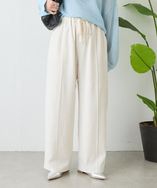 きわみページ 3kg見え／サイズ展開あり／美脚】トロミイージーパンツ（その他