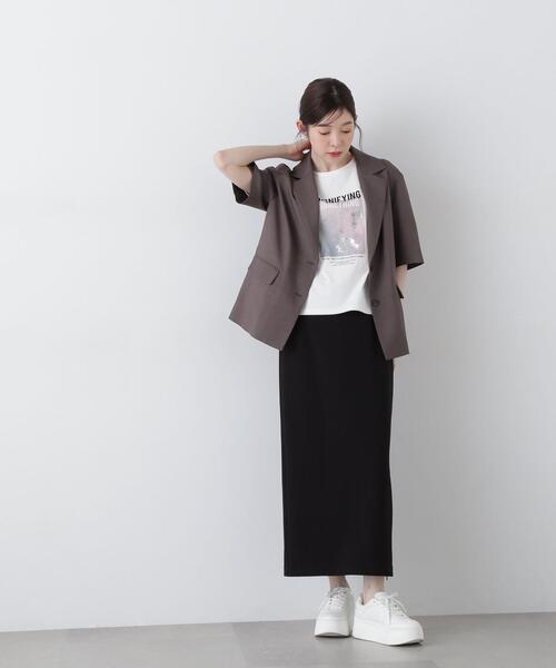 PROPORTION BODY DRESSING(プロポーションボディドレッシング)の「シルキーポンチタイトスカート / 1215120504(スカート・レディース・ブラック/ベージュ/レッド・SMALL/MEDIUM)」の8枚目の写真