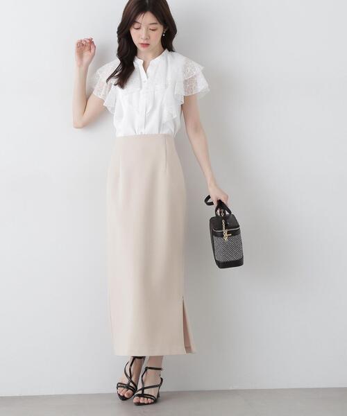 PROPORTION BODY DRESSING(プロポーションボディドレッシング)の「シルキーポンチタイトスカート / 1215120504(スカート・レディース・ブラック/ベージュ/レッド・SMALL/MEDIUM)」の3枚目の写真