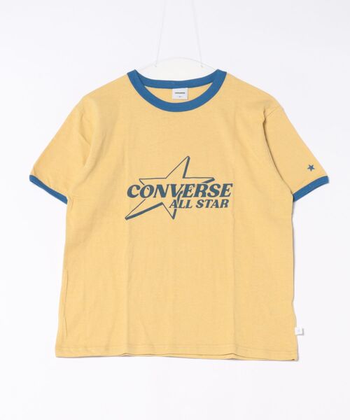 CONVERSE(コンバース)の「【CONVERSE/コンバース】ネップスラブ アーカイブロゴ リンガーTシャツ(Tシャツ/カットソー・レディース・オフホワイト/イエロー・MEDIUM)」の22枚目の写真