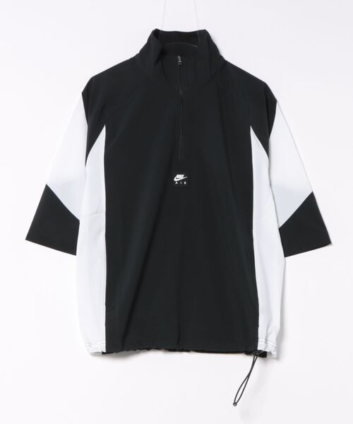 NIKENFTBブラック ショートスリーブシャツ 反射ストライプ付き