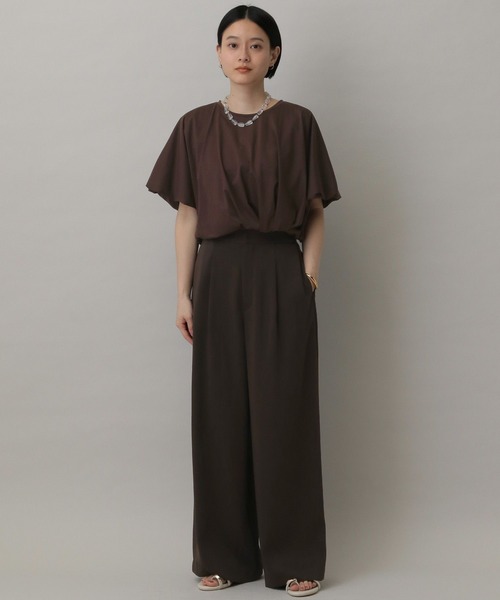 A part by(アパートバイ)の「バルーンカットTシャツ(Tシャツ/カットソー・レディース・ブラウン系その他/オフホワイト/チャコールグレー・FREE)」の18枚目の写真