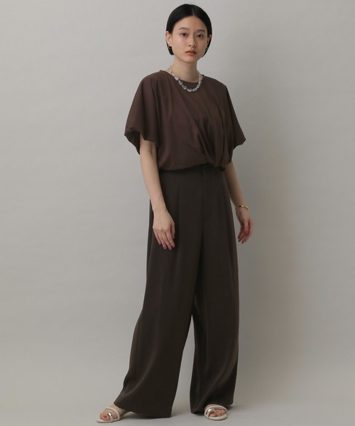 A part by(アパートバイ)の「バルーンカットTシャツ(Tシャツ/カットソー・レディース・ブラウン系その他/オフホワイト/チャコールグレー・FREE)」の16枚目の写真