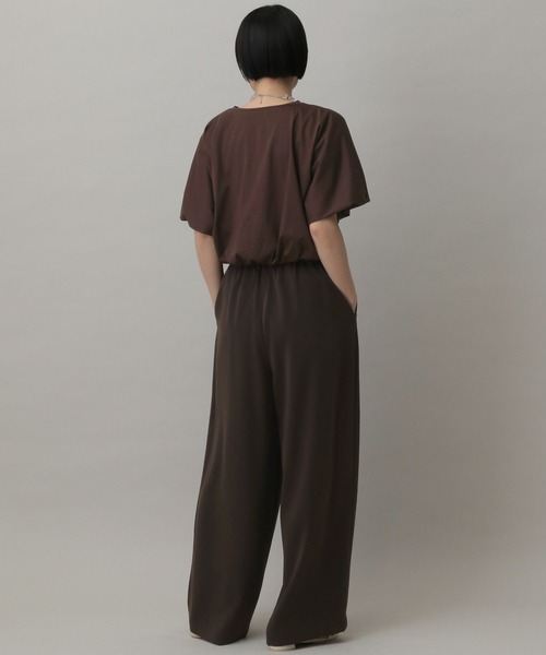 A part by(アパートバイ)の「バルーンカットTシャツ(Tシャツ/カットソー・レディース・ブラウン系その他/オフホワイト/チャコールグレー・FREE)」の19枚目の写真