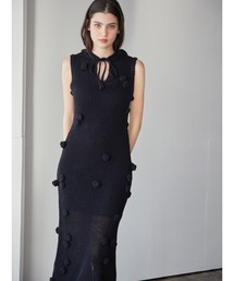 etre loin（エトルワン）の「Rose knit hoodie dress（ワンピース）」