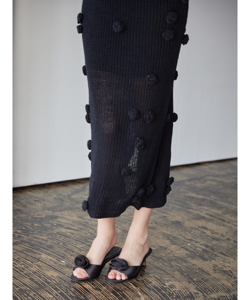 etre loin（エトルワン）の「Rose knit hoodie dress（ワンピース・レディース・ホワイト/ブラック/モカ・M）」の22枚目の写真