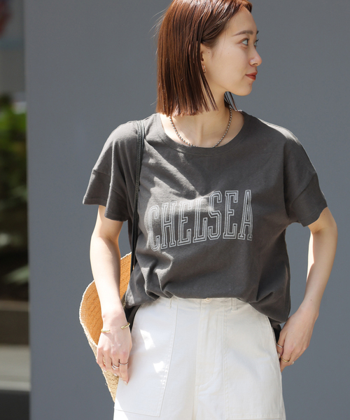JOURNAL STANDARD relume（ジャーナルスタンダード　レリューム）の「【HOLIDAYS COMFORT/ホリデーズ コンフォート】ラフィテンジクTEE（Tシャツ/カットソー・レディース・グリーン/バーガンディー/ホワイト/グレー/ブラック系その他・FREE）」の10枚目の写真