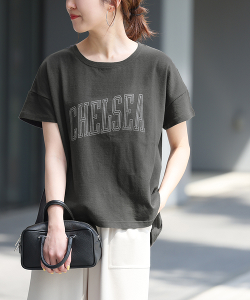 JOURNAL STANDARD relume（ジャーナルスタンダード　レリューム）の「【HOLIDAYS COMFORT/ホリデーズ コンフォート】ラフィテンジクTEE（Tシャツ/カットソー・レディース・グリーン/バーガンディー/ホワイト/グレー/ブラック系その他・FREE）」の15枚目の写真