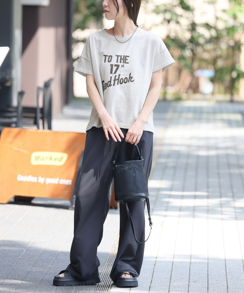JOURNAL STANDARD relume（ジャーナルスタンダード　レリューム）の「【HOLIDAYS COMFORT/ホリデーズ コンフォート】ラフィテンジクTEE（Tシャツ/カットソー・レディース・グリーン/バーガンディー/ホワイト/グレー/ブラック系その他・FREE）」の21枚目の写真