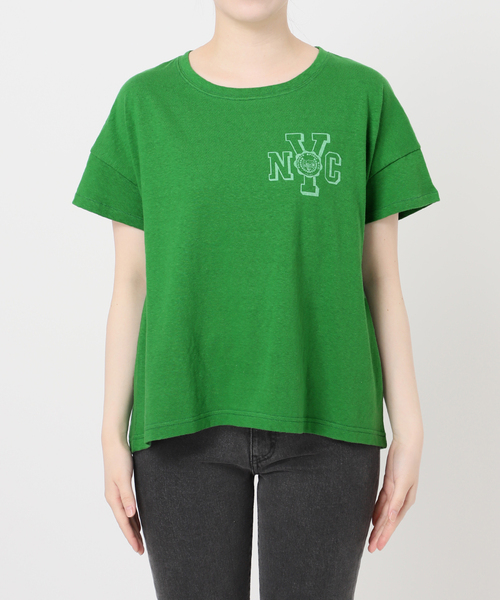 人気 PARMANENT TEE GREEN HOLIDAYS COMFORT/ホリデーズ コンフォート】ラフィテンジクTEE（T