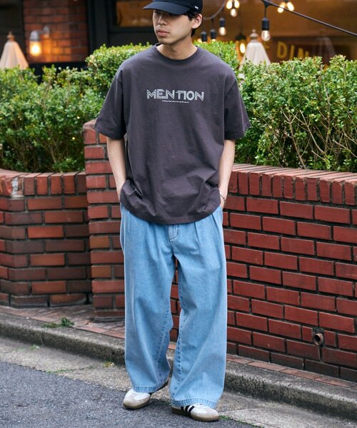 CIAOPANIC TYPY(チャオパニックティピー)の「接触冷感2タックデニムワイドスラックス(デニムパンツ・レディース・ネイビー/サックスブルー/グレー・MEDIUM/LARGE)」の8枚目の写真