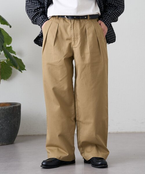 CIAOPANIC TYPY(チャオパニックティピー)の「接触冷感2タックデニムワイドスラックス(デニムパンツ・レディース・ネイビー/サックスブルー/グレー・MEDIUM/LARGE)」の18枚目の写真