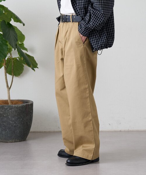 CIAOPANIC TYPY(チャオパニックティピー)の「接触冷感2タックデニムワイドスラックス(デニムパンツ・レディース・ネイビー/サックスブルー/グレー・MEDIUM/LARGE)」の20枚目の写真