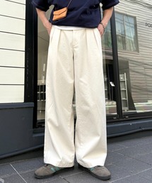 CIAOPANIC TYPY（チャオパニックティピー）の「【ユニセックス】【接触冷感・洗濯可】2タックアソートワイドスラックス/デニム/チノ（デニムパンツ）」