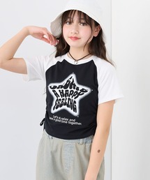 BISKEE（ビスキー）の「ハートチョーカー付きラグランTシャツ/カットソー（Tシャツ/カットソー・キッズ）」