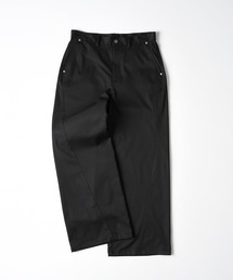POLYESTER WIDE CURVE DESIGN SLACKS / ポリエステルワイドカーブデザインスラックス