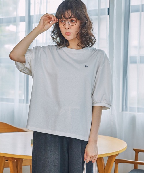 【極美品】M'S GRACY 2024ss 女の子刺繍 パフスリーブ Tシャツ 極美品】M´S GRACY 2024ss 女の子刺繍 パフスリーブ Tシャツ