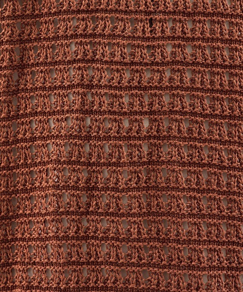 epnok(エプノック)の「メッシュニット半袖ポロシャツ(ポロシャツ・メンズ・キャメル/ブラック・SMALL/MEDIUM/LARGE)」の8枚目の写真