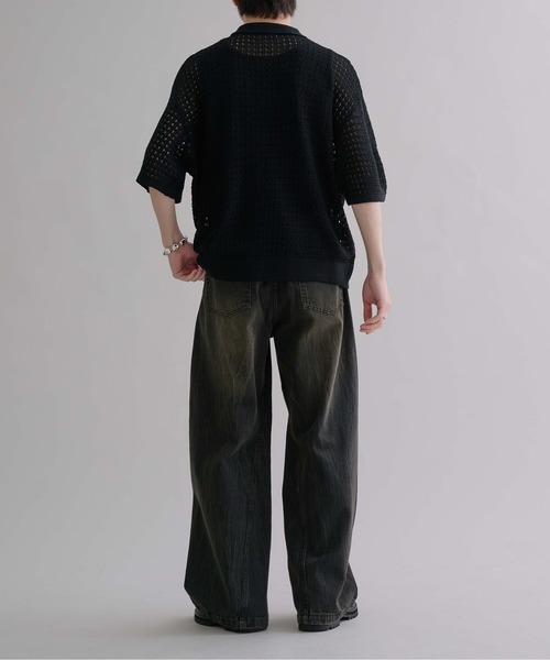 epnok(エプノック)の「メッシュニット半袖ポロシャツ(ポロシャツ・メンズ・キャメル/ブラック・SMALL/MEDIUM/LARGE)」の22枚目の写真