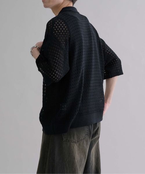 epnok(エプノック)の「メッシュニット半袖ポロシャツ(ポロシャツ・メンズ・キャメル/ブラック・SMALL/MEDIUM/LARGE)」の18枚目の写真