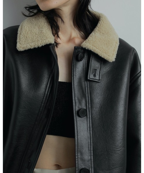 セール】Boa Flight Jacket（ライダースジャケット）｜anuke