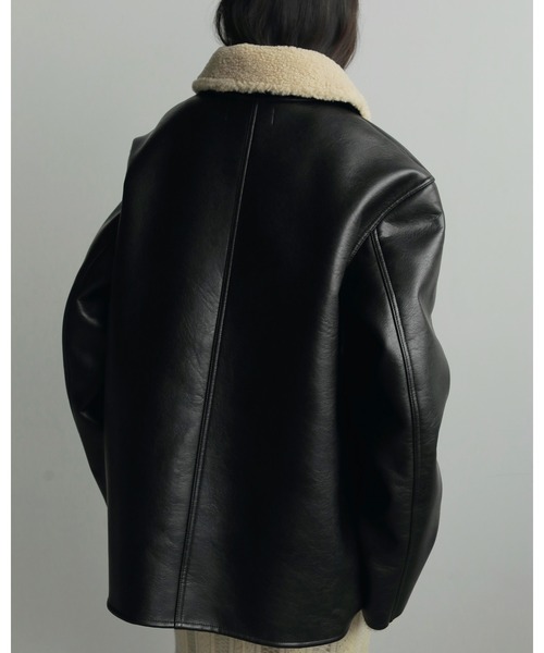 anuke（アンヌーク）の「Boa Flight Jacket（ライダースジャケット