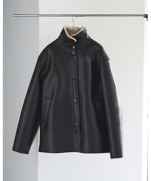 anuke（アンヌーク）の「Boa Flight Jacket（ライダースジャケット