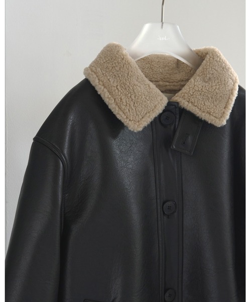 anuke（アンヌーク）の「Boa Flight Jacket（ライダースジャケット