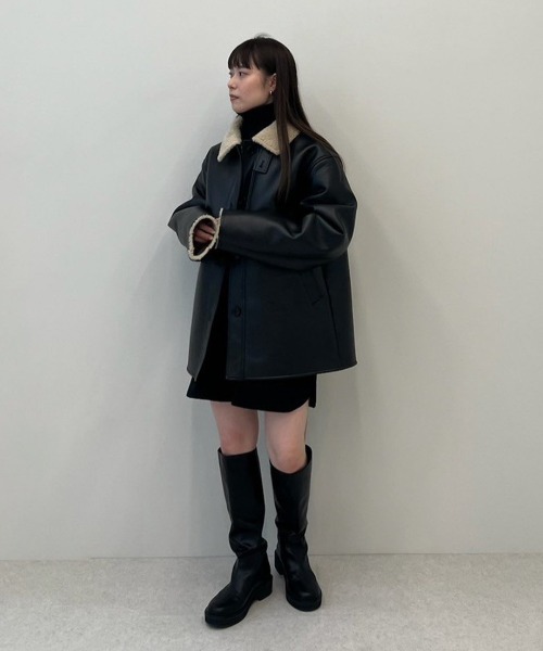 セール】Boa Flight Jacket（ライダースジャケット）｜anuke