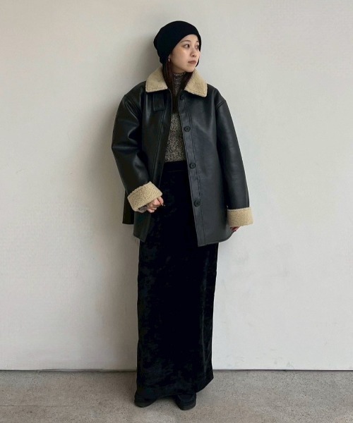 セール】Boa Flight Jacket（ライダースジャケット）｜anuke