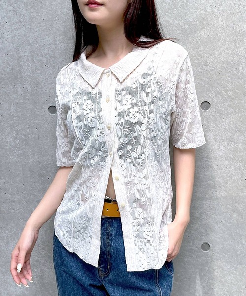 白波様　専用出品　9/4 PAGEBOY ブラウス シャツ 2WAYレースアップブラウス レディース