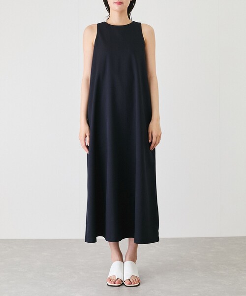Jayro(ジャイロ)の「杢ムジノースリーブワンピース(ワンピース・レディース・グレー/ベージュ/ネイビー/キャメル・M)」の13枚目の写真