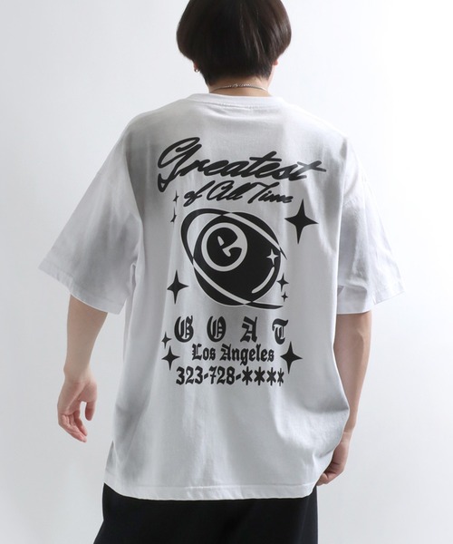 Salong hameu(サロン ハミュー)の「グランジTシャツ/ヴィンテージウォッシュ フロントロゴアップリケ・バックプリント メンズ レディース ユニセックス(Tシャツ/カットソー・メンズ・ホワイト/ブラック/カーキ/ブラウン/ブラック系その他/ブラウン系その他・M/L)」の7枚目の写真