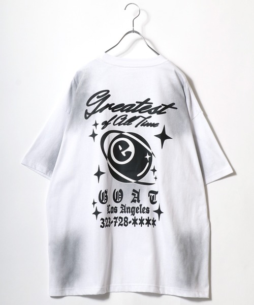 Salong hameu(サロン ハミュー)の「グランジTシャツ/ヴィンテージウォッシュ フロントロゴアップリケ・バックプリント メンズ レディース ユニセックス(Tシャツ/カットソー・メンズ・ホワイト/ブラック/カーキ/ブラウン/ブラック系その他/ブラウン系その他・M/L)」の19枚目の写真