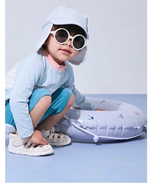 petit main(プティマイン)の「【SWIM】BOYSバイカラーセットアップ水着(水着・キッズ・エメラルド/ネイビー・90cm/80cm/110cm/120cm/100cm)」の16枚目の写真