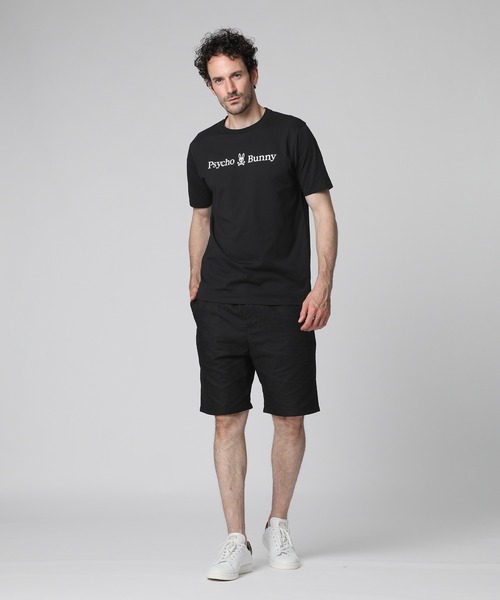 Psycho Bunny（サイコバニー）の「[WEB限定]吸水速乾 ベーシックロゴ Tシャツ（Tシャツ/カットソー・メンズ・ブラック/グレイッシュベージュ/ホワイト・SMALL/MEDIUM/LARGE/X-LARGE）」の11枚目の写真