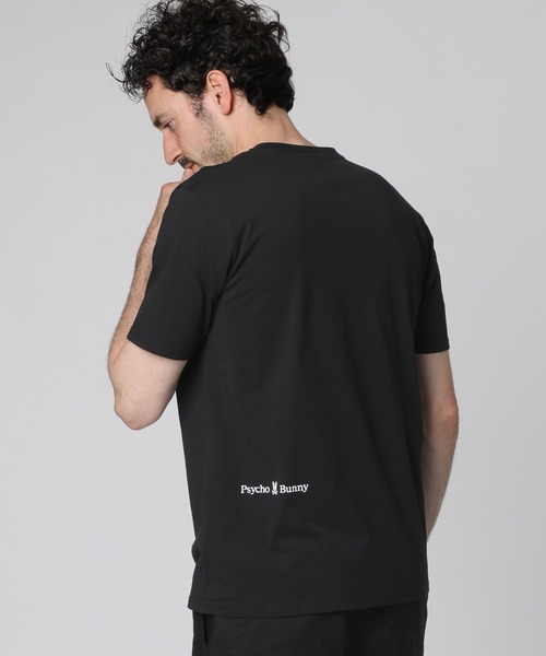 Psycho Bunny（サイコバニー）の「[WEB限定]吸水速乾 ベーシックロゴ Tシャツ（Tシャツ/カットソー・メンズ・ブラック/グレイッシュベージュ/ホワイト・SMALL/MEDIUM/LARGE/X-LARGE）」の13枚目の写真