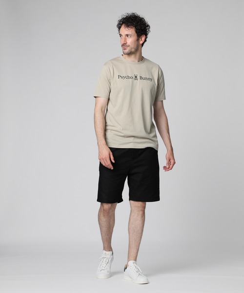 Psycho Bunny（サイコバニー）の「[WEB限定]吸水速乾 ベーシックロゴ Tシャツ（Tシャツ/カットソー・メンズ・ブラック/グレイッシュベージュ/ホワイト・SMALL/MEDIUM/LARGE/X-LARGE）」の18枚目の写真