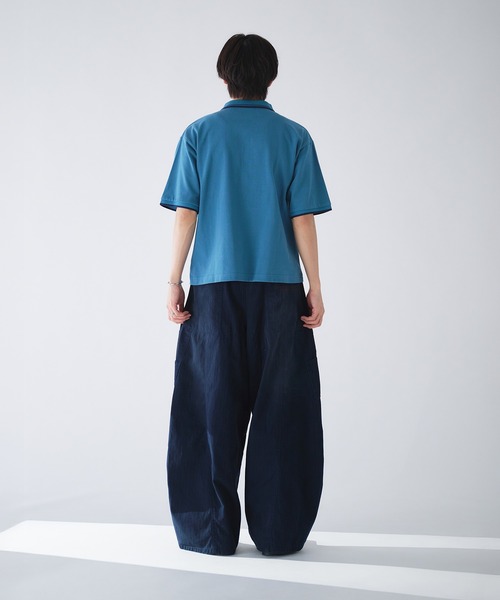 Adoon plain(アドーンプレーン)の「Pocket Piss Name Moss Stitch Polo Shirt / ポケットピスネーム鹿の子ポロシャツ(ポロシャツ・メンズ・ブルー/ブラック/ボルドー/その他/ネイビー/アイボリー・LARGE/MEDIUM)」の11枚目の写真