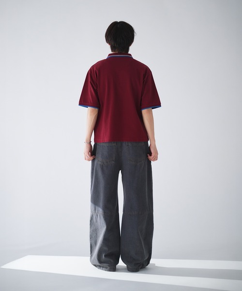 Adoon plain(アドーンプレーン)の「Pocket Piss Name Moss Stitch Polo Shirt / ポケットピスネーム鹿の子ポロシャツ(ポロシャツ・メンズ・ブルー/ブラック/ボルドー/その他/ネイビー/アイボリー・LARGE/MEDIUM)」の17枚目の写真