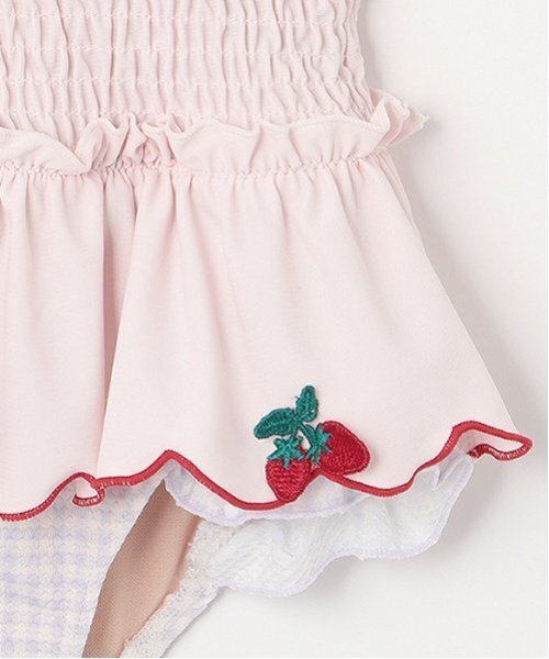 petit main（プティマイン）の「【SWIM】いちごペプラムワンピース水着（水着・キッズ・オレンジ/ラベンダー/ライトピンク・130cm/110cm/90cm/100cm/80ｃｍ/120cm）」の8枚目の写真