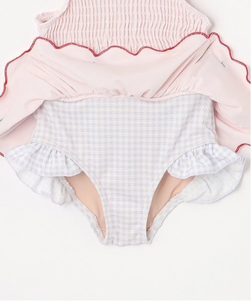 petit main（プティマイン）の「【SWIM】いちごペプラムワンピース水着（水着・キッズ・オレンジ/ラベンダー/ライトピンク・130cm/110cm/90cm/100cm/80ｃｍ/120cm）」の9枚目の写真