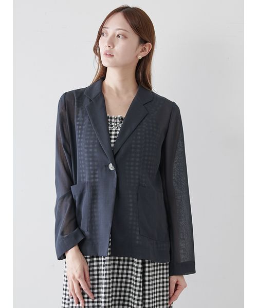 値引き交渉可能！SNIDEL シアーシャツジャケット セール】Sustainableシアーシャツジャケット（テーラード