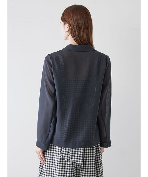 値引き交渉可能！SNIDEL シアーシャツジャケット セール】Sustainableシアーシャツジャケット（テーラード