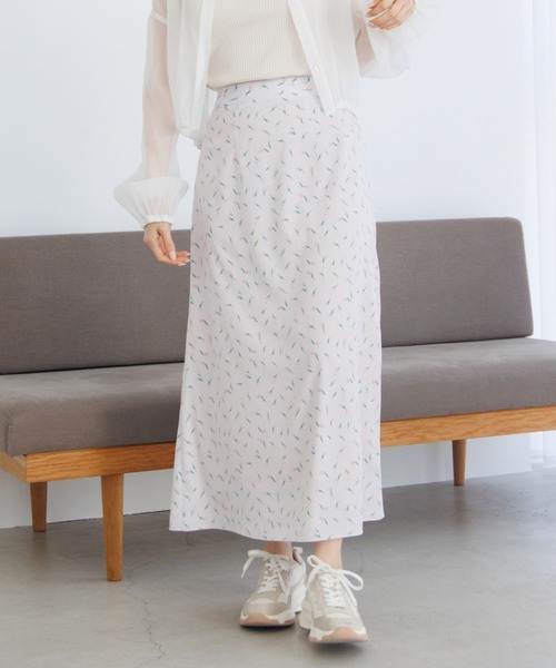 flower（フラワー）の「ライキングフラワースカート（スカート・レディース・アイボリー/ピンク・FREE）」の2枚目の写真