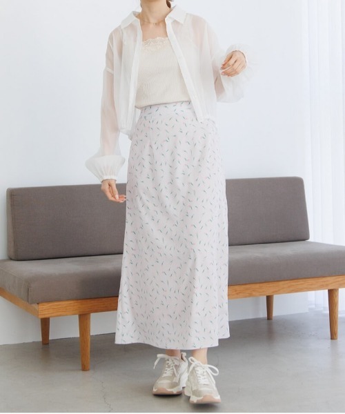 flower（フラワー）の「ライキングフラワースカート（スカート・レディース・アイボリー/ピンク・FREE）」の6枚目の写真